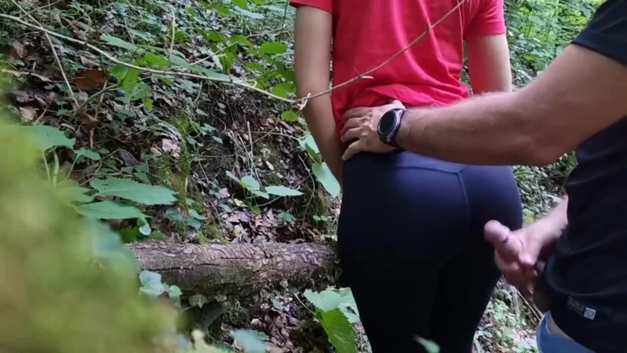 She Begged Me To Cum On Her Big Ass In Yoga Pants While Hiking, Almost Got Caught
