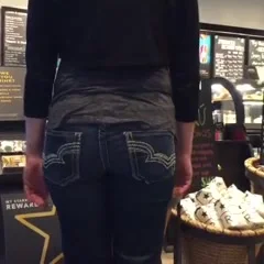 TIGHT teen 18+ ASS IN JEANS