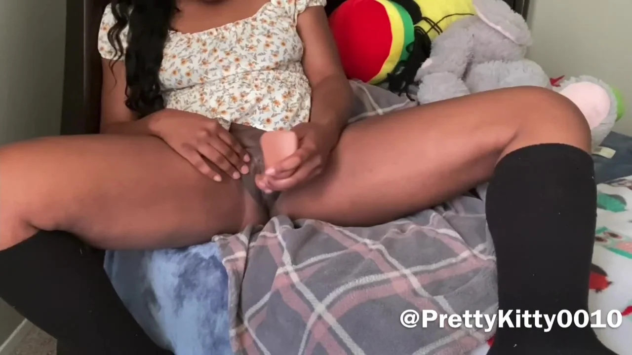Ebony teen 18+ Plays With Stepmom’s Dildo While She’s Gone