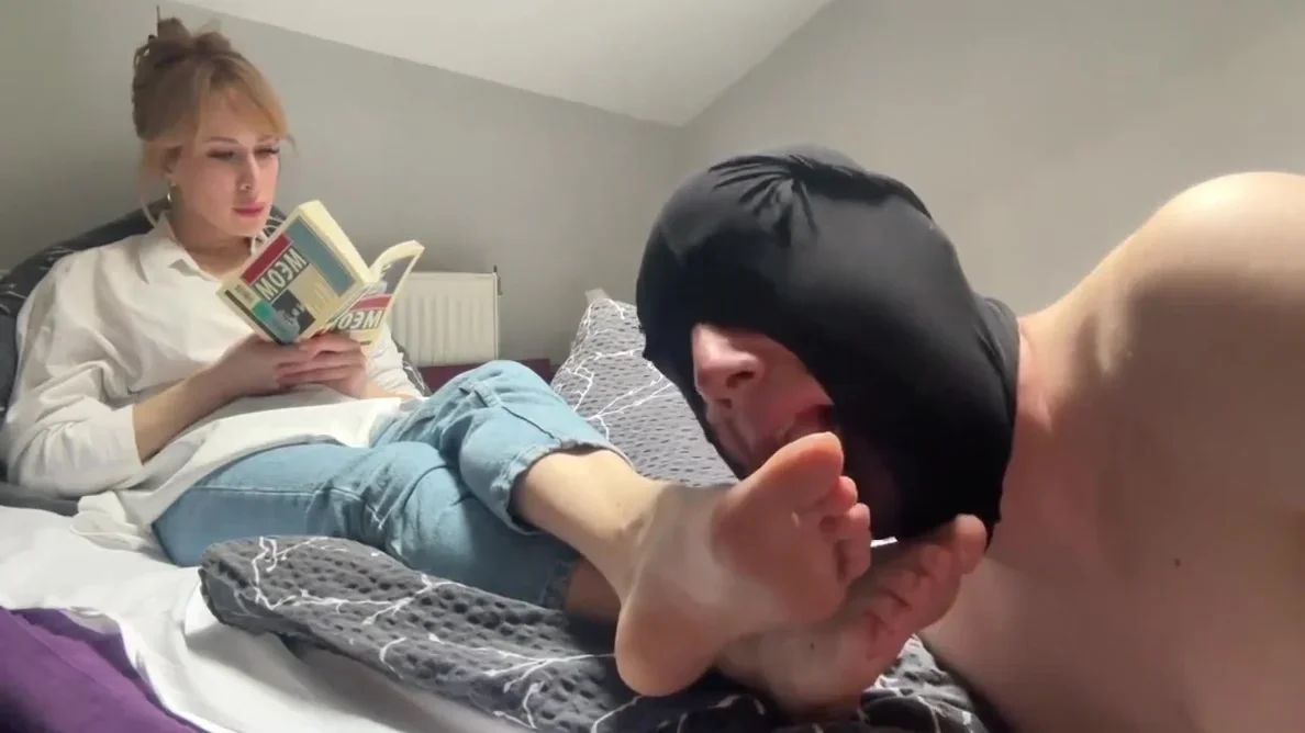 He Sniffs And Licks My Sweaty Boots, Socks And Feet