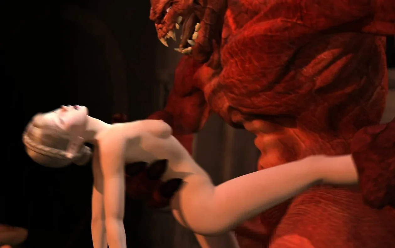 Satan cums inside 3d teen
