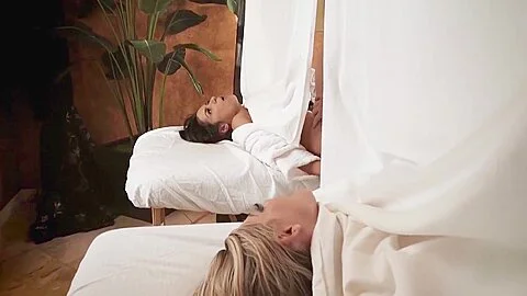 Karma Rx, Tia Cyrus In Massage Session into Private Fuckfest