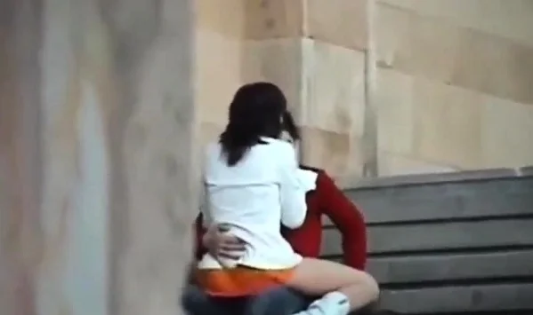 Amateur girls voyeur penetrating in public place
