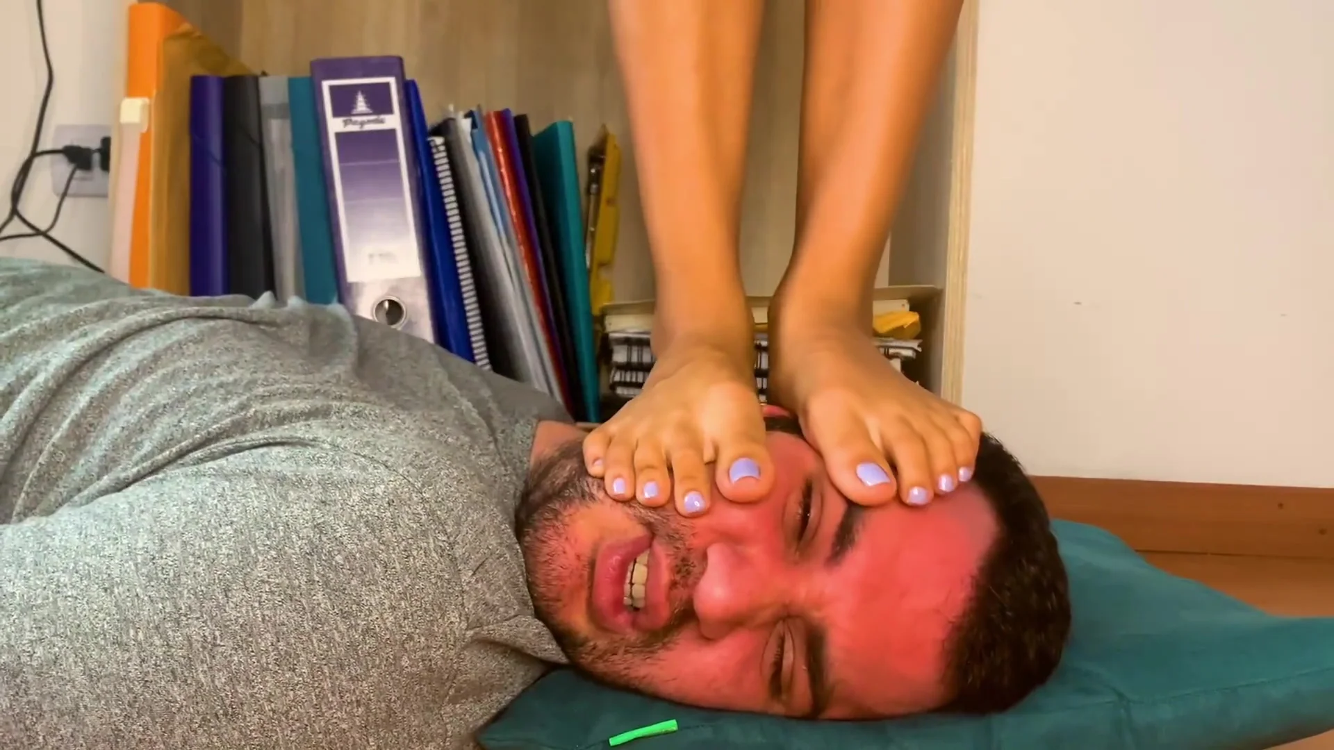 Cruel Slave Face Trampling And Stomping