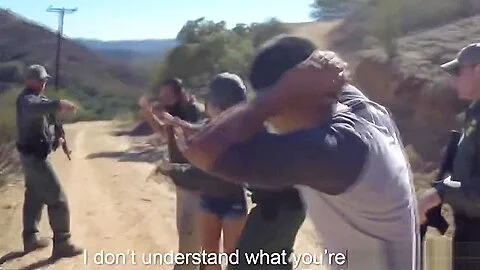 Super hot Latina whore fucked by the border patrol agent
