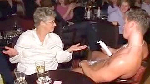 British Women at CFNM Stripper Party - 2