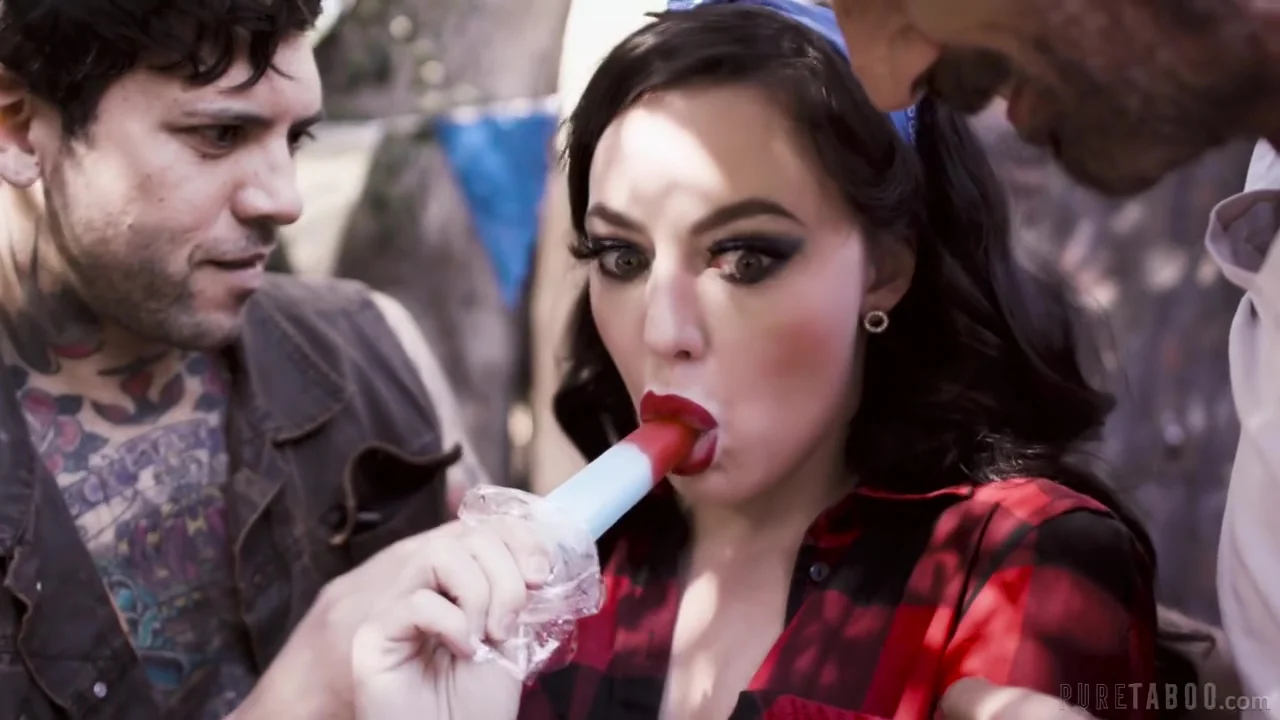 Whitney Wright is a gorgeous brunette cock teaser who likes to have group sex with men