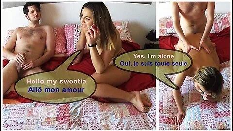 Fucked While Talking To Her Boyfriend On The Phone - Cheating Girlfriend