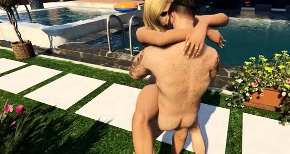 GTA V Outdoor Sex at Mansion /w Nikki