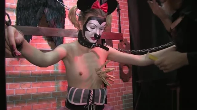 FrenzyBDSM Mature Domina Using Clamps and Chains
