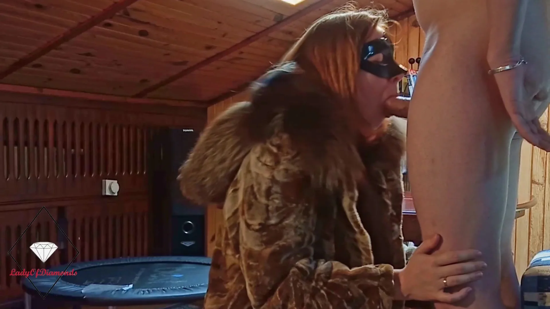 Milf In Fur Gets Anal Creampie On A Living Room Table After Pussy Licking