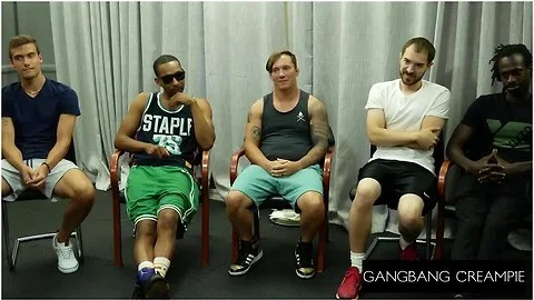GanbangCreampie - 5 Cocks Vs Busty Blonde Babe In Dripping Hot Gangbang