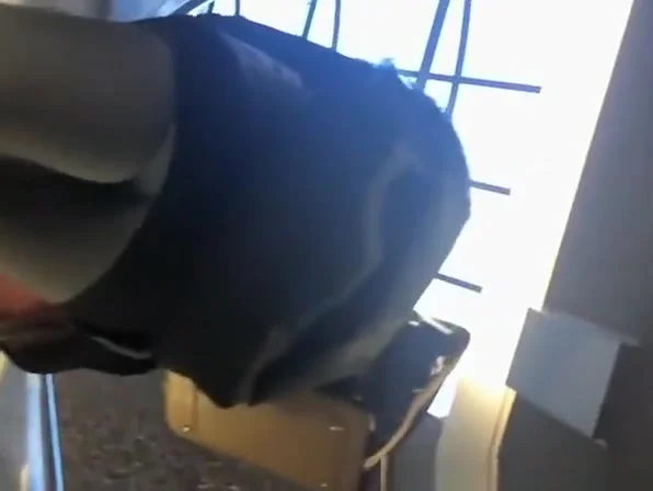 teen 18+ in gray leggings crotch
