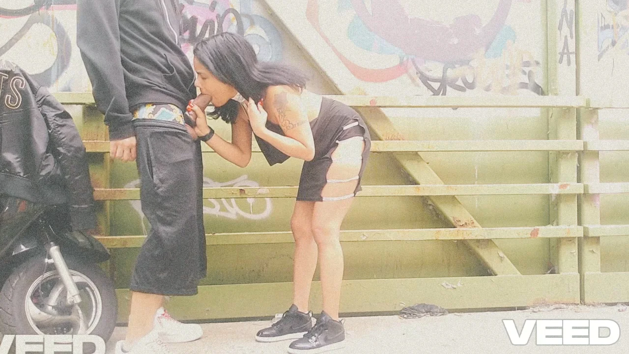 Public New York City Bike Trail Cosplay Black Dress Solo Female Stripper Teasing