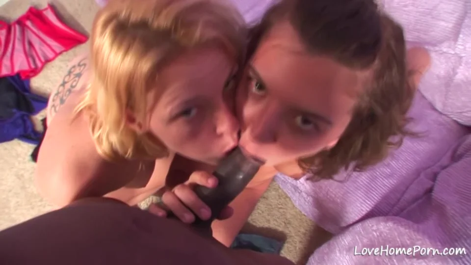 Two Cute Girls Lesbian Foreplay