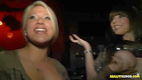 Pretty girl sucking big cock in the VIP