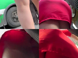 Bubble-butt milf is the star of upskirt video
