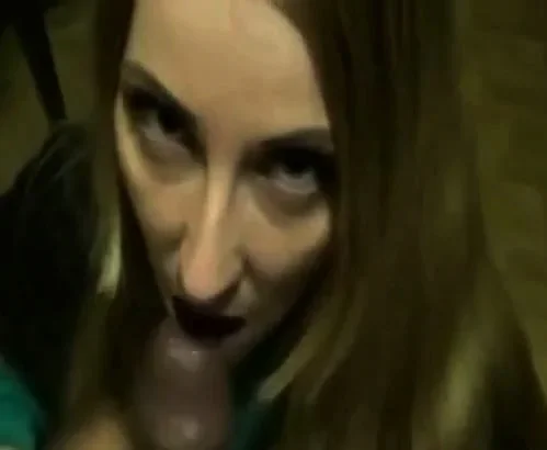 Cute coed interracial blowjob for her BBC