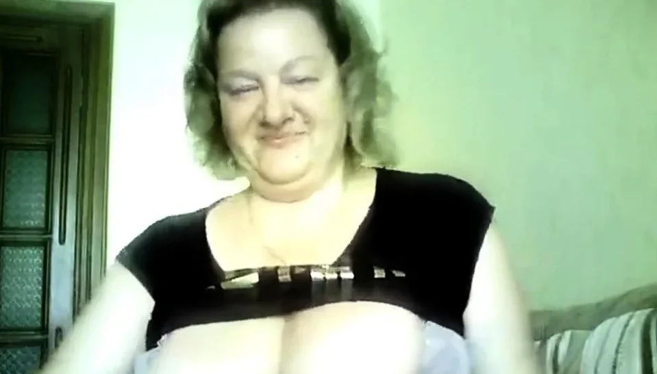 Hot 50 yo Russian mature Marina play on skype
