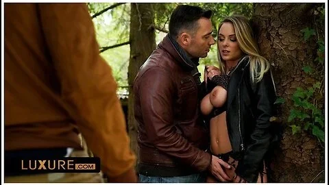 Wife Sharing With A Friend In A Forest With Tiffany Leiddi