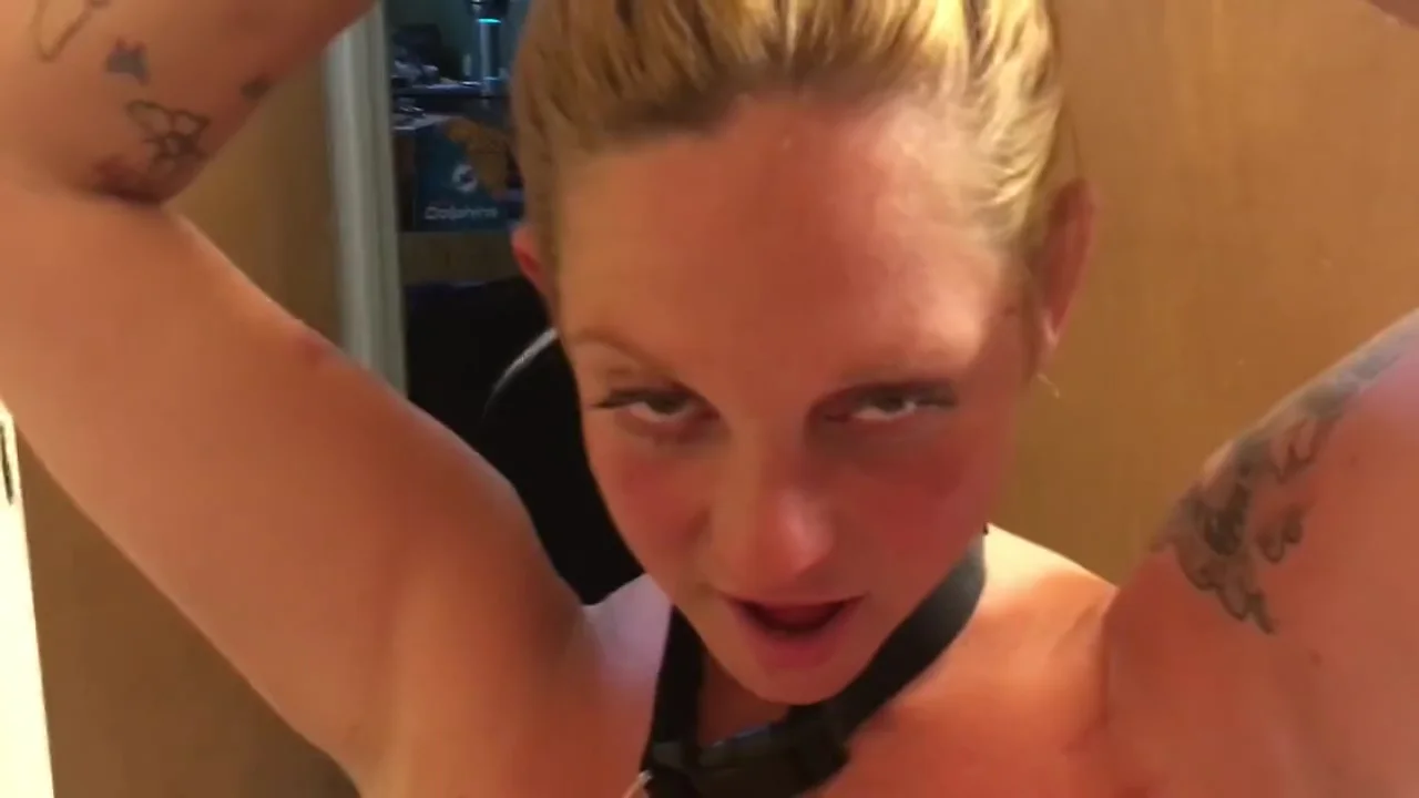 New whore sucks in toilet again on leash slapped face, unwanted nut in hair