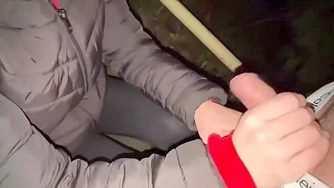 Spontaneous Risky Fuck In The Park During Our Night Walk