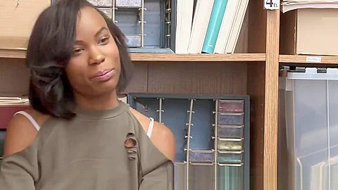 Ebony teen 18+ shoplifter