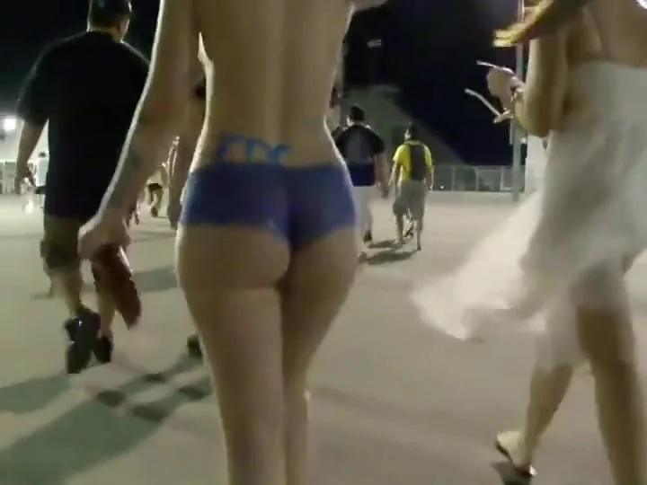 Naked body painted carnival girls