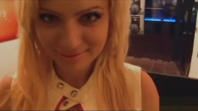 Amazing girl with small tits posing