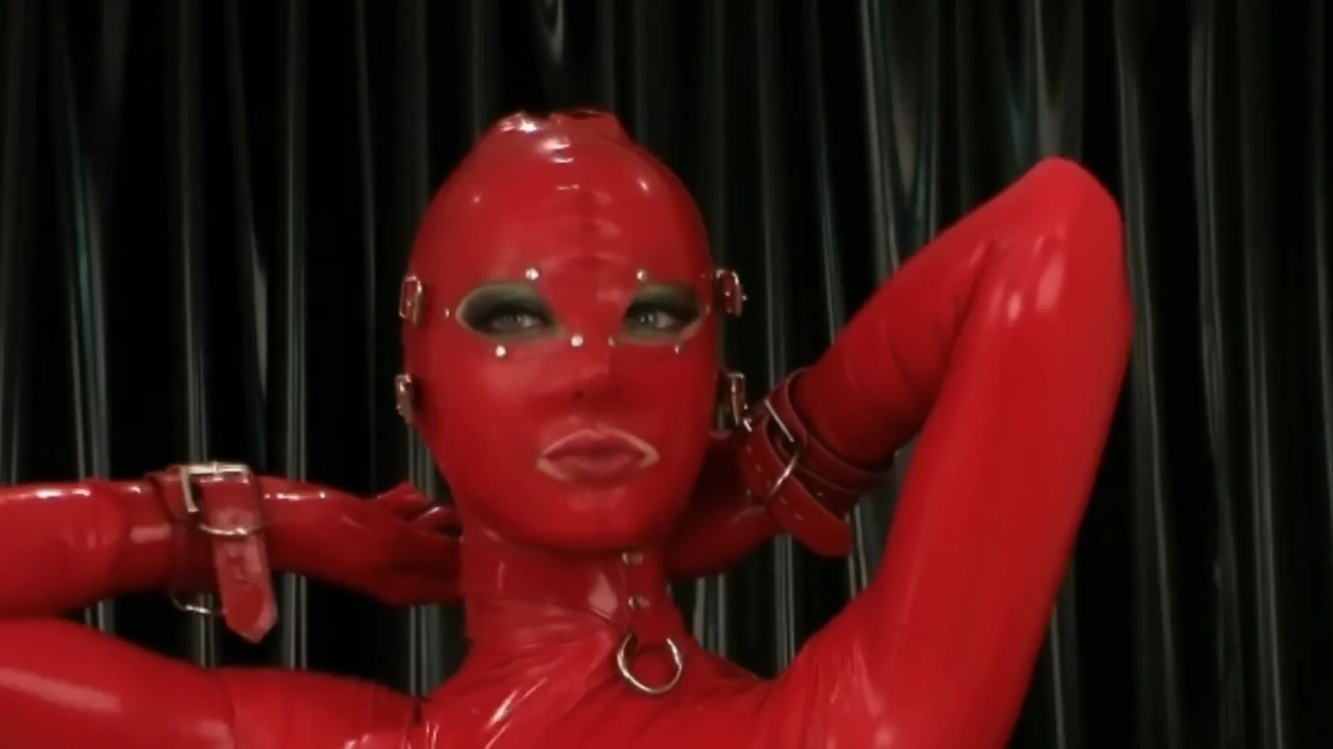 Red Latex Bondage Doll