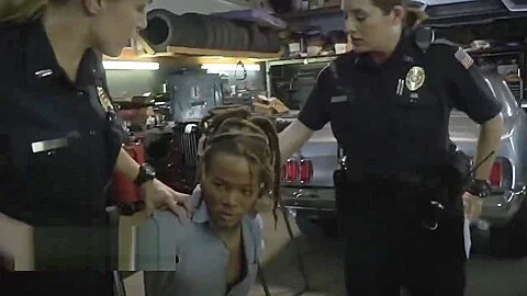 Horny Female Cops Force Guy Into Hard Threesome Sex After Sucking His Dick