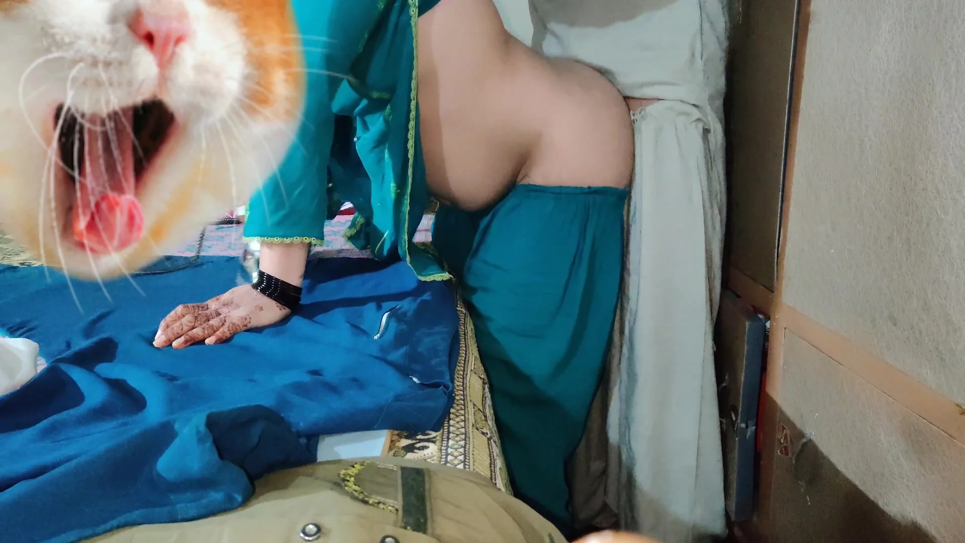 Indian Bhabhi Having Sex With Stepbrother While She Pressing Clothes