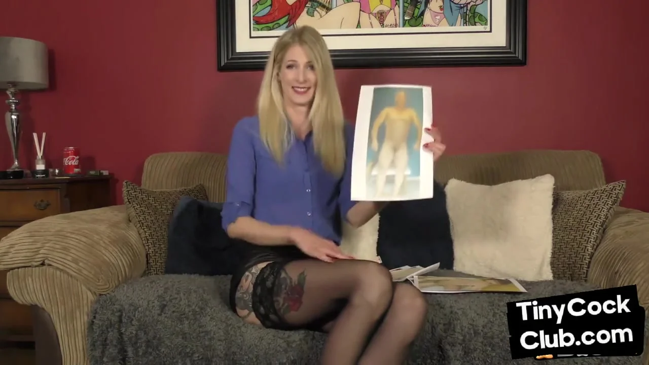 Dirty talking femina humiliates small cocks in solo video