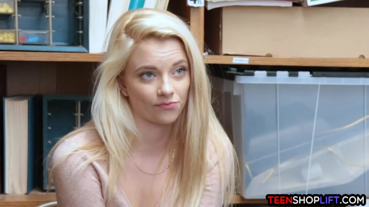 Petite teen 18+ Thief Busted Stealing By A Big Dick Offi