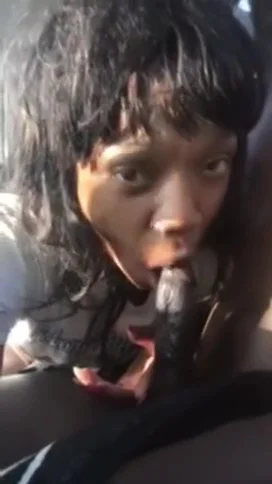 Young Ebony GF Deepthroating Boyfriends BBC M