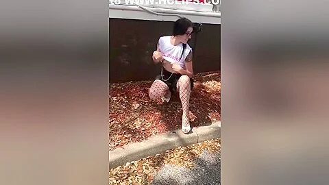 Public Nipple Clamp and Booty Flashes