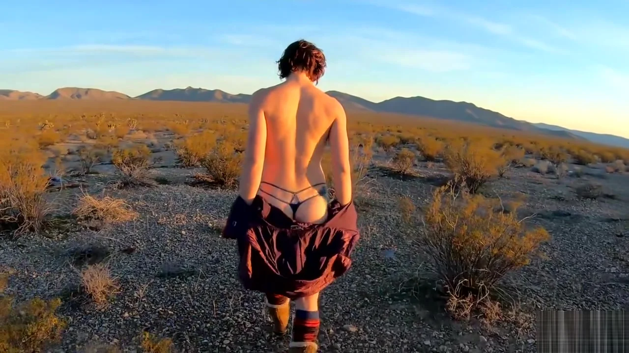 HOT College athlete topless hiking PERFECT ASS in a thong ft. Nora Star