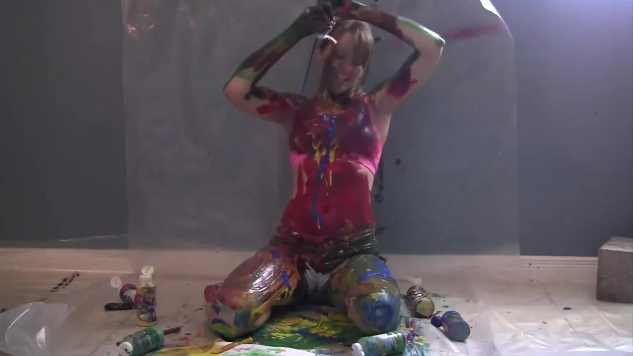 cute girld painted 2