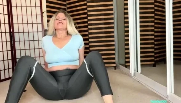 Tabithaxxx - Son Cums On Stepmom Home Workout