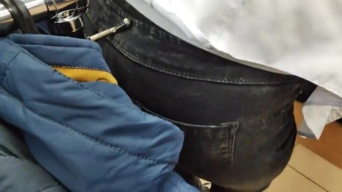 I touched big butts mature milfs in tight jeans