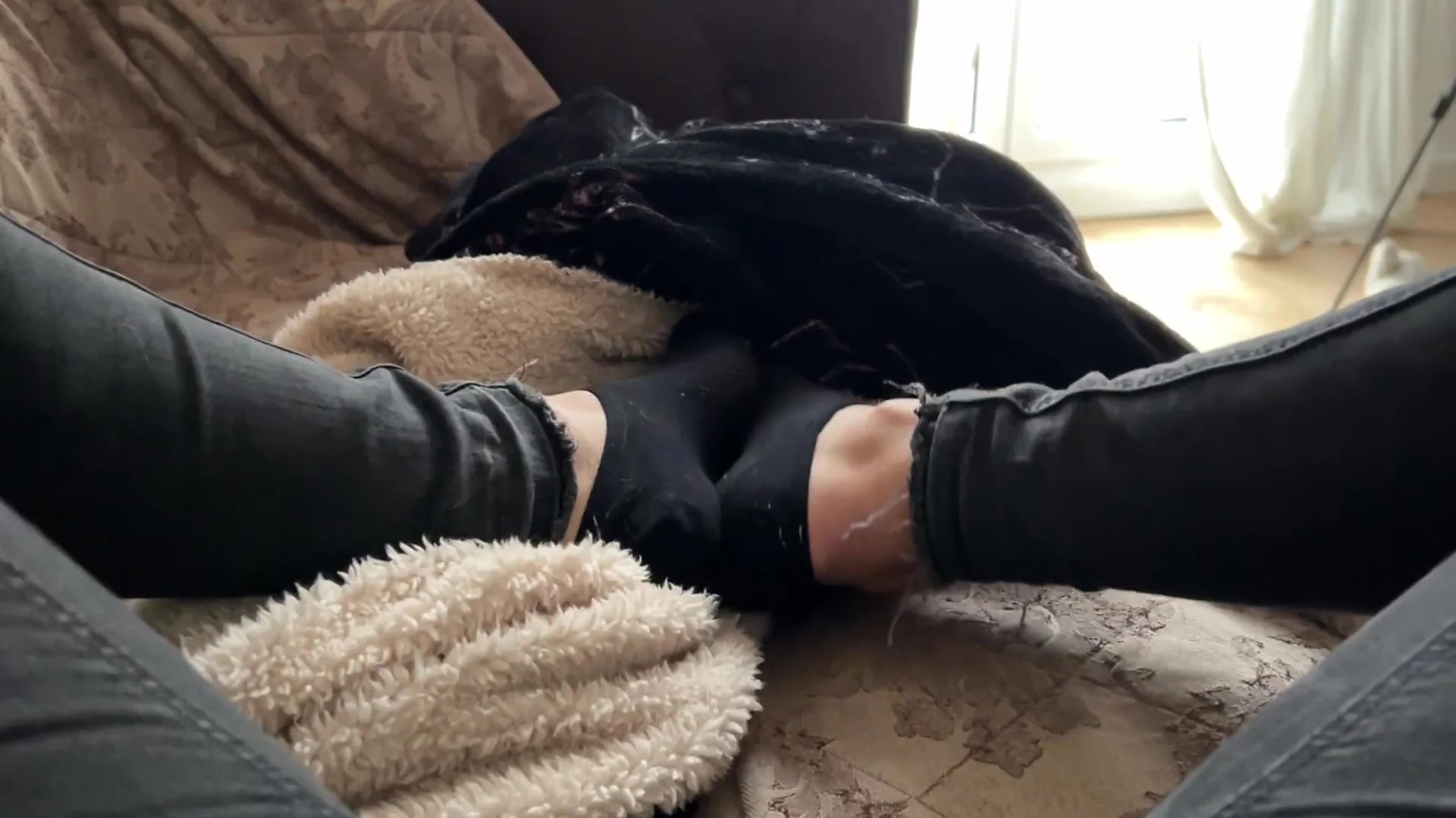 Caressing The Pussy. Caressing Feet