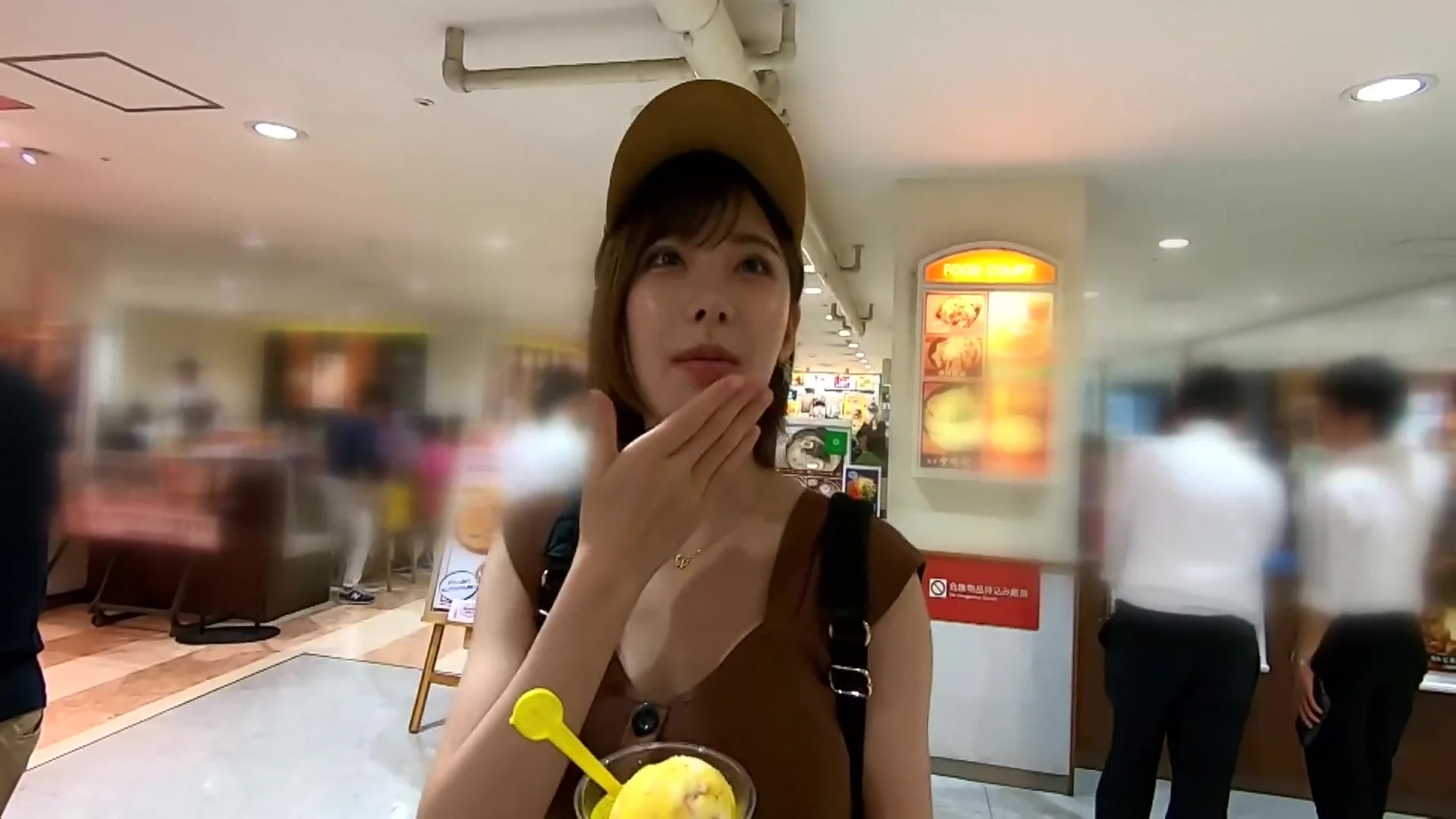 Shes So Cute That Shes Flooded With Interviews! The Ice Cream Shops Poster Girl Has Transformed Into A Bitchy Slut! Pie Ejacu