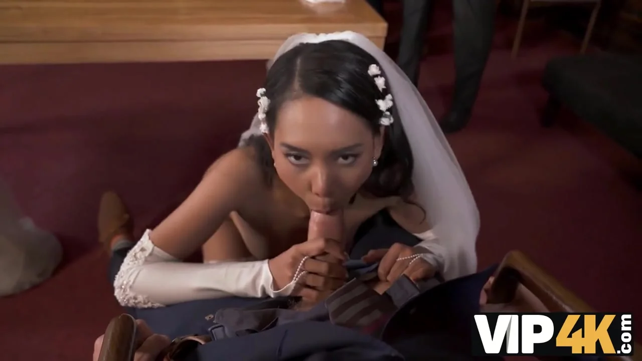 VIP4K. Small cheap wedding turns into public fucking action of the brides