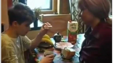 Russian Step mom and Step-Son Blowjob and Passional