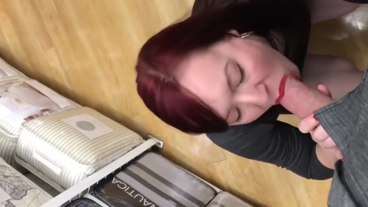 Sucking dick in public and getting a cum facial then cumwalk