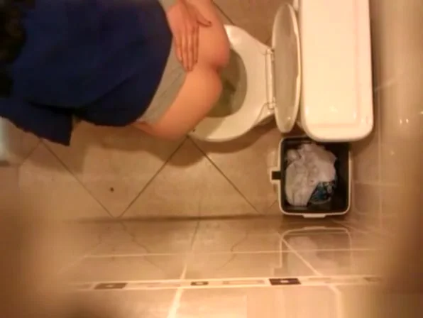 in the toilet ceiling