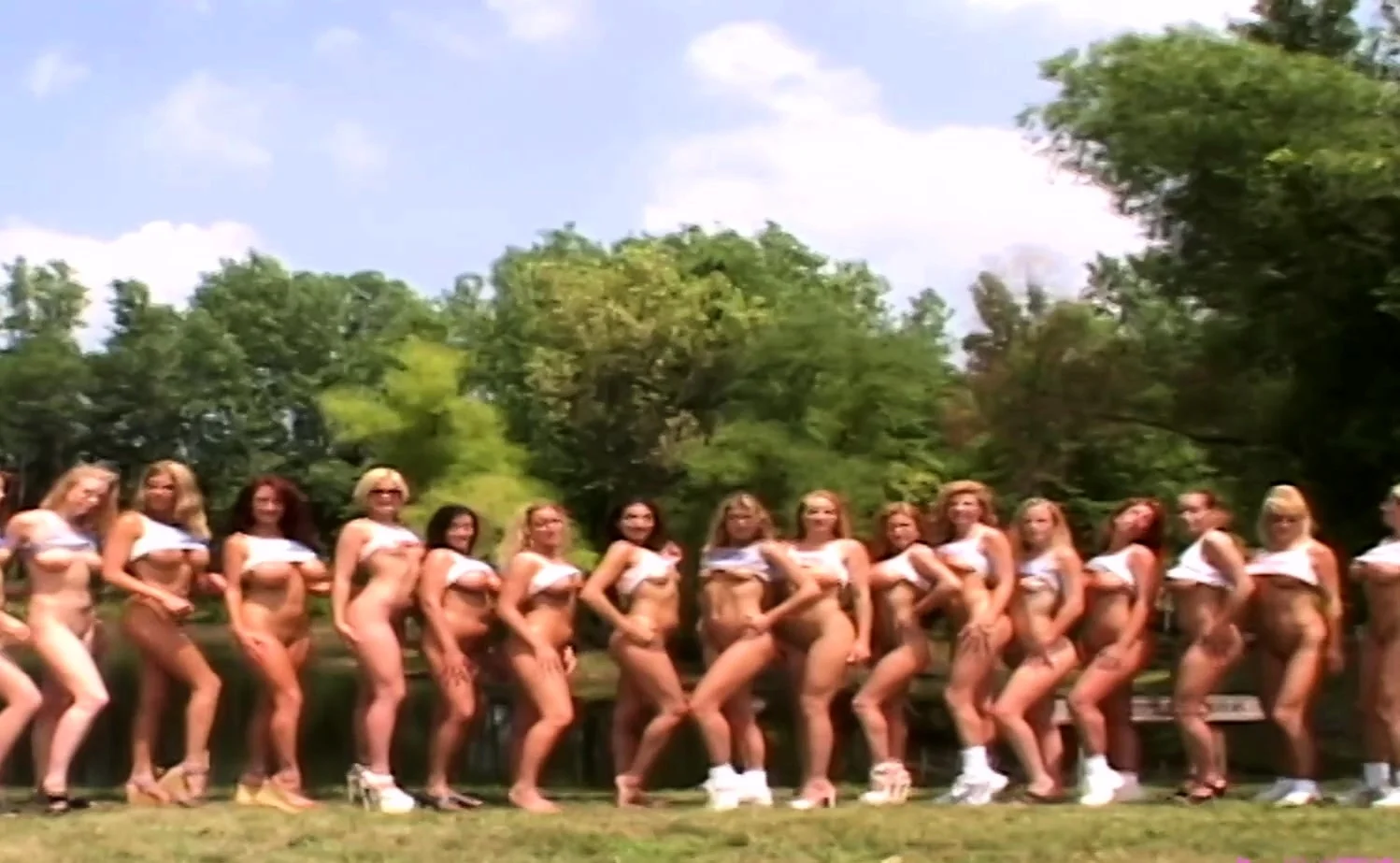 Huge Group Of Hopefuls At The Miss Nude USA Contest