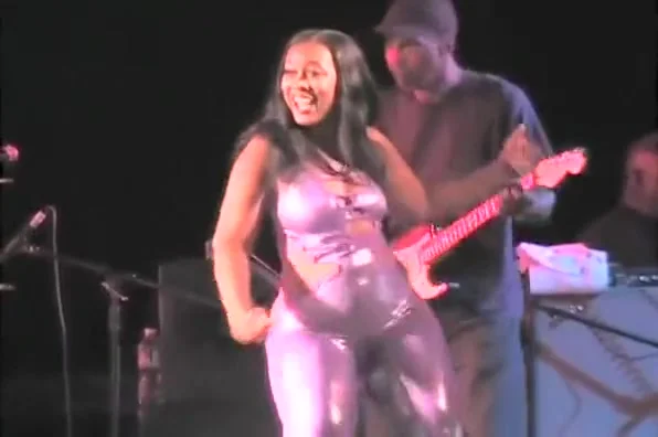 Big black asses in shiny spandex look hot