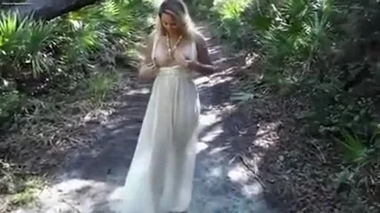 Topless Beach Woman with Natural Big Boos Candid Video
