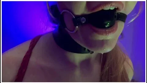Ballgag, Dripping, Blindfolded In Bondage